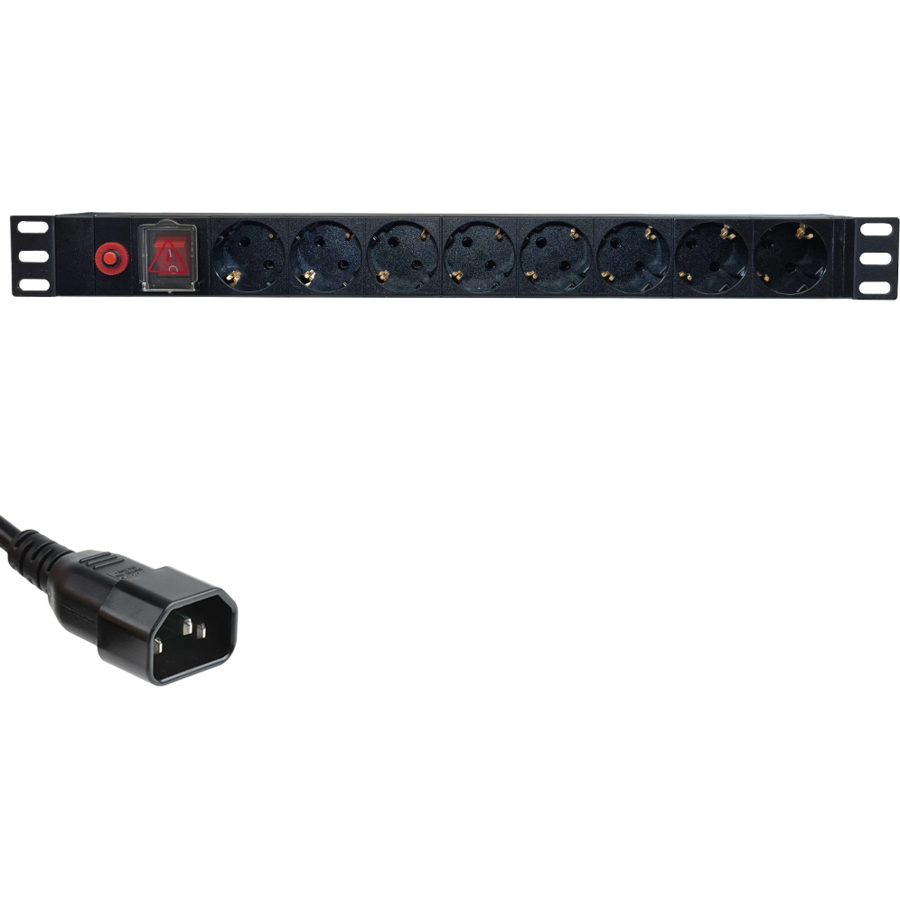 PDU Eco Xcab 19inch 1U Black