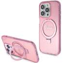 Ring Stand Glitter MagSafe pentru iPhone 15 Pro Roz