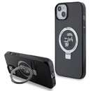 Ringstand Karl & Choupette MagSafe pentru iPhone 15 Plus Negru