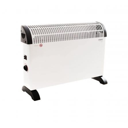 Convector Electric Podea 2000W 3 Trepte Putere Turbo Termostat Reglabil,Protectie Supraincalzire Alb