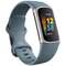 Bratara Fitness Fitbit by Google Charge 5 23mm Silicon Albastru/Platinat