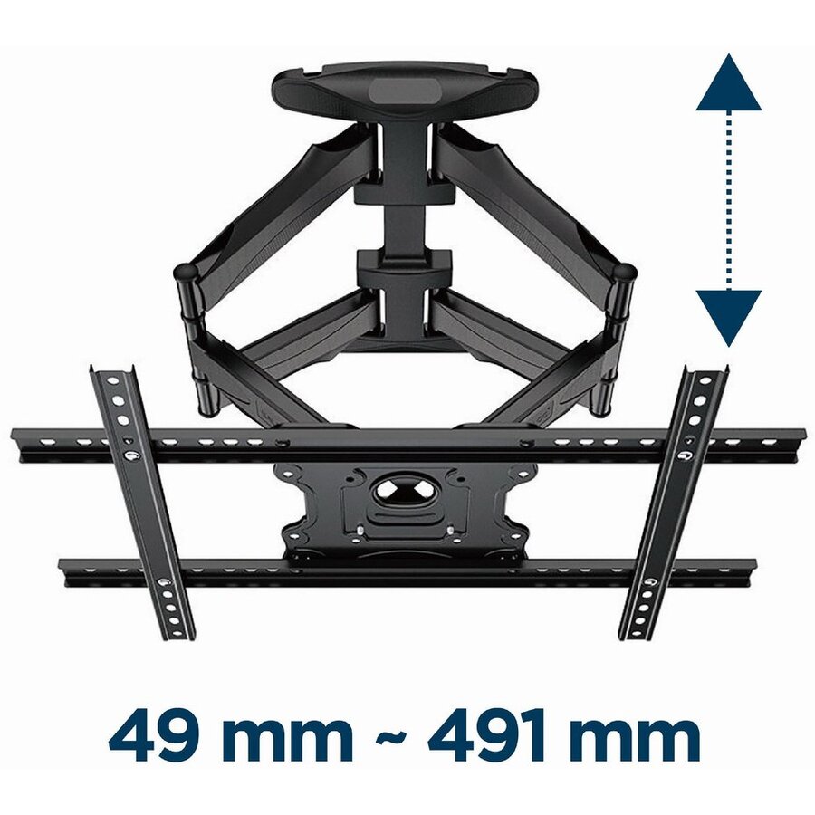 Suport TV Gembird WM-75ST-01 Full Motion 32-75inch 45kg — imaginea 2