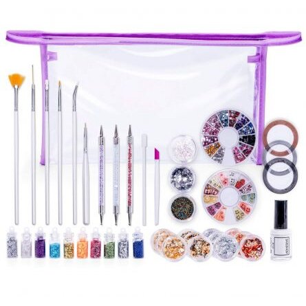 Set Accesorii Pentru Unghii Multicolor