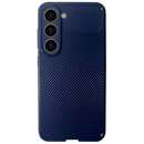 Carbon Fiber Texture Shockproof pentru Samsung Galaxy S23 Albastru