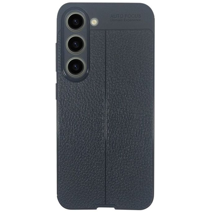 Husa Devia Leather Texture Shockproof pentru Samsung Galaxy S23 Plus Negru