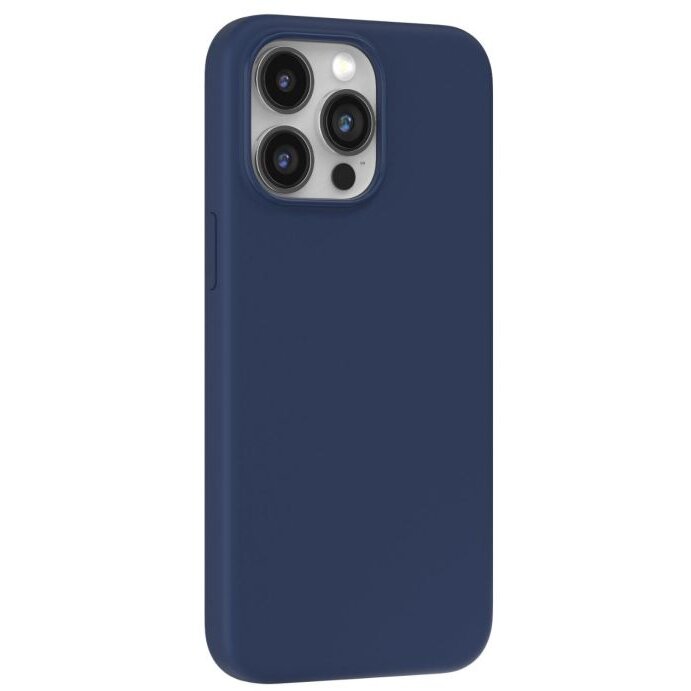 Husa Devia Silicon Nature Series pentru iPhone 15 Pro Albastru