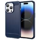 Carbon Case Flexible pentru iPhone 14 Pro Albastru