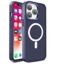 Color Matte MagSafe pentru iPhone 15 Pro Albastru