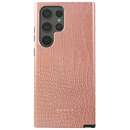 Dual Layer Pink Croco pentru Samsung Galaxy S23 Ultra