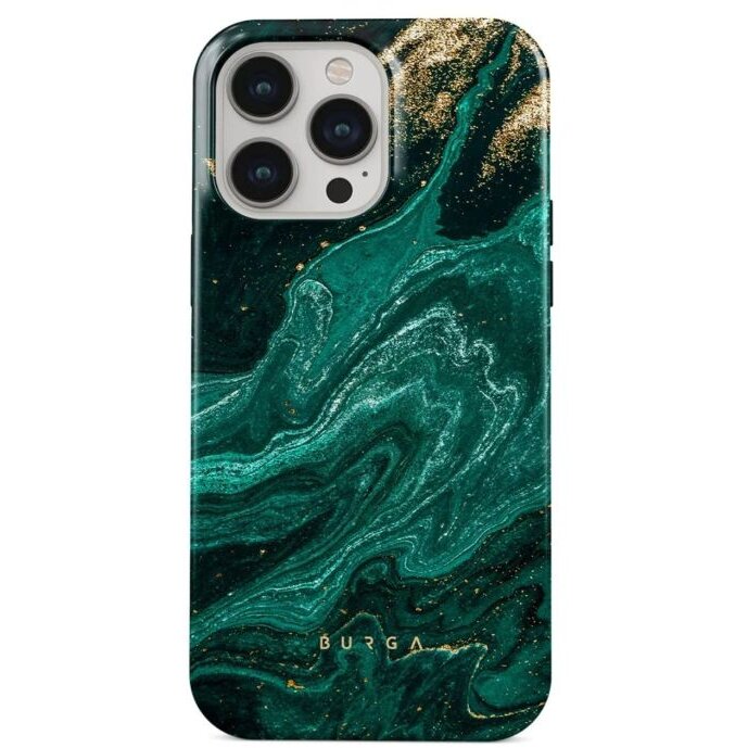 Husa Burga Dual Layer Emerald Pool pentru iPhone 15 Pro