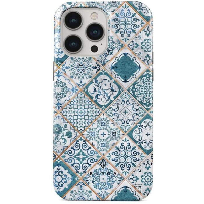 Husa Burga Dual Layer Tropical Oasis pentru iPhone 15 Pro