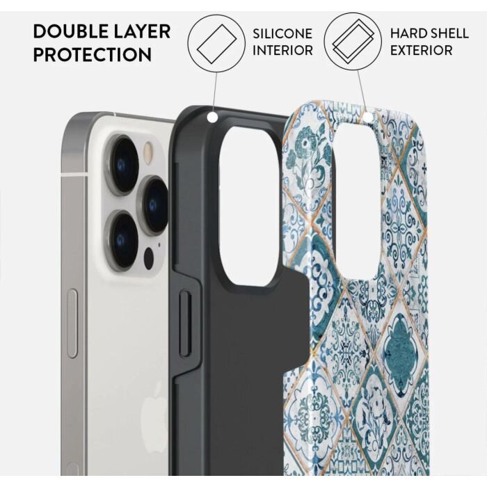 Husa Burga Dual Layer Tropical Oasis pentru iPhone 15 Pro — imaginea 2