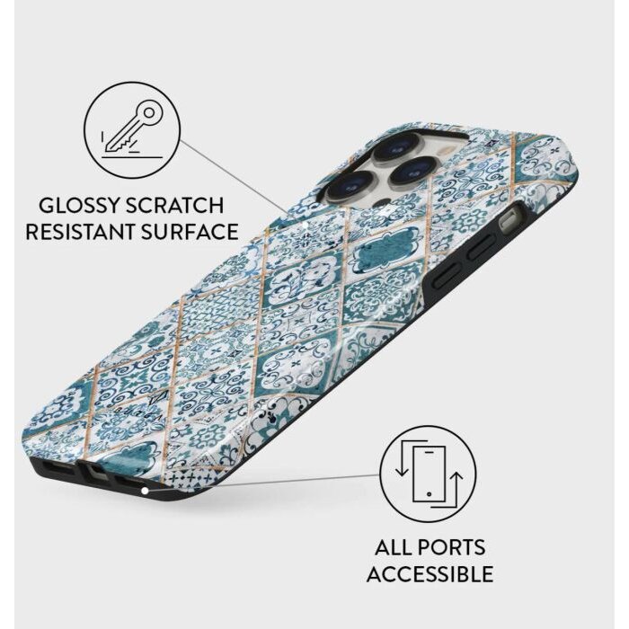 Husa Burga Dual Layer Tropical Oasis pentru iPhone 15 Pro — imaginea 3