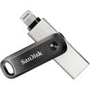 Memorie USB Sandisk iXpand 64GB USB Type-A / Lightning 3.2 Gen 2 Argintiu