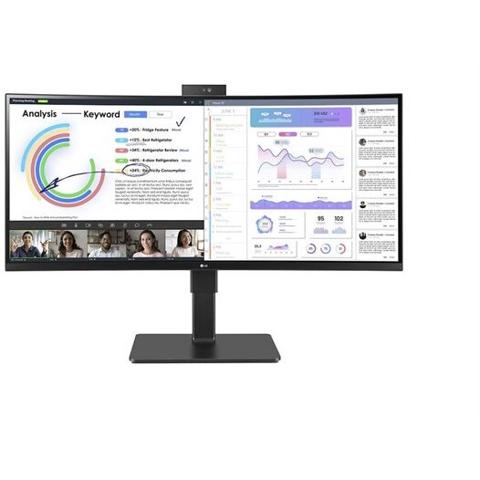 Monitor 34BQ77QC-B 34inch  60Hz Curbat UltraWide Dual Quad HD Negru