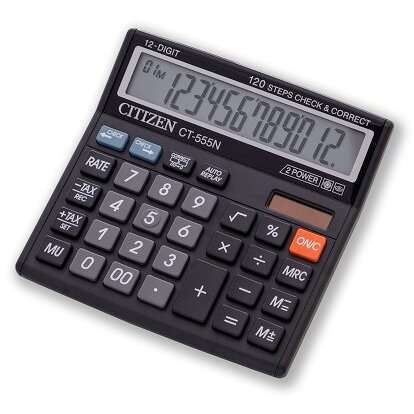 Calculator Birou Office Ct-555 N 12-Digit 130 X129 Mm Negru