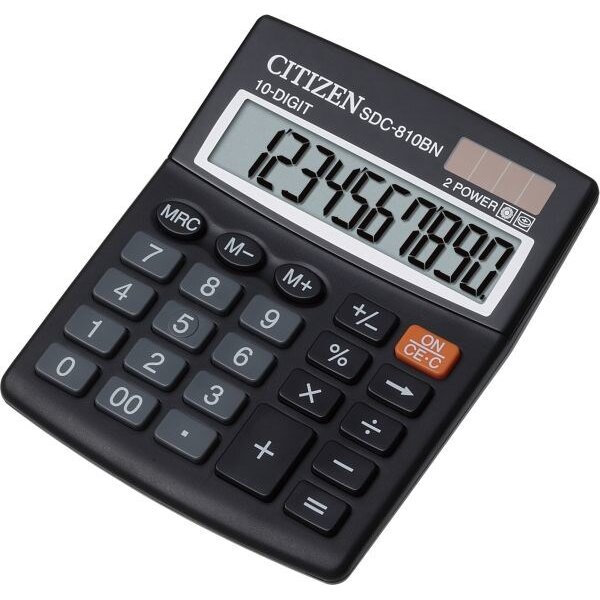 Calculator Birou Office Sdc-810 Nr 10-Digit 127 X105 Mm Negru