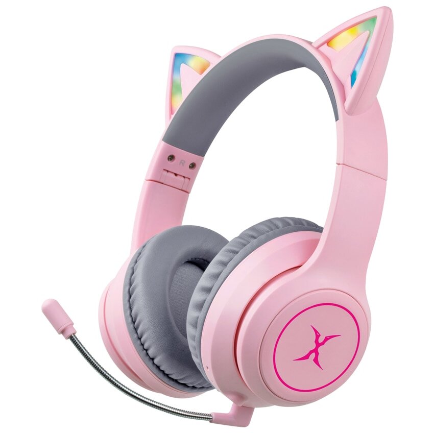 Casti Over-Head Gaming HAB-10 DazzleCat PINK - imagine 2
