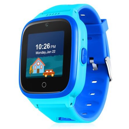 Ceas Inteligent Kids Patrol GPS SIM Wi Fi SOS Apeluri Video Aplicatie Mobila Albastru