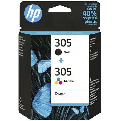 Cartuș Cerneală HP 305 Twin Pack Original Tri-color/Negru
