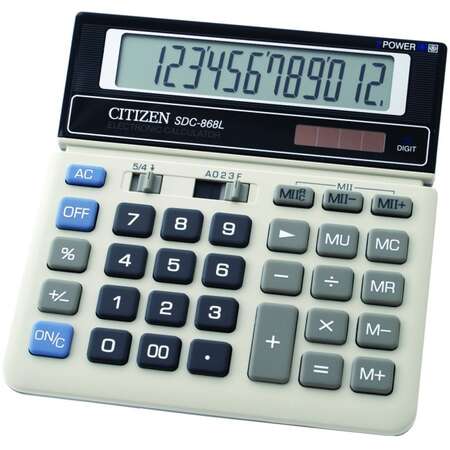 Calculator Birou Citizen SDC-868L Alb