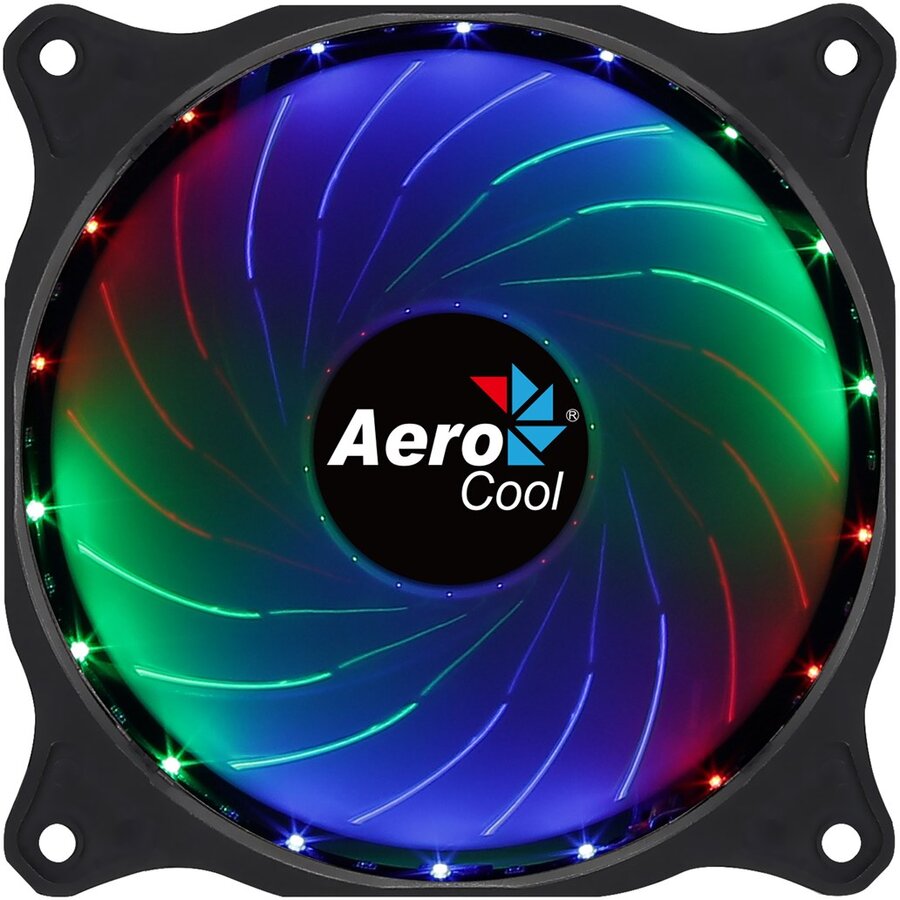 Ventilator Carcasa Cosmo   120mmLED RGB Molex  Negru