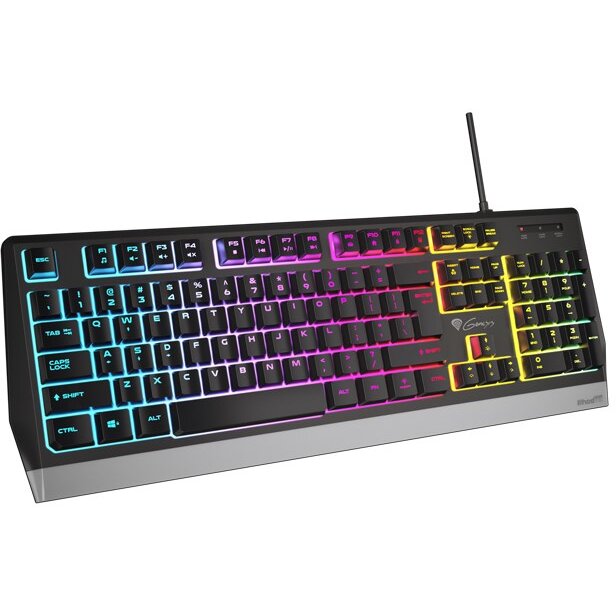 Tastatura Genesis Rhod 300 RGB US Gaming   USB  Negru