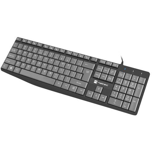 Tastatura Natec Nautilus Slim US Gri — imaginea 2