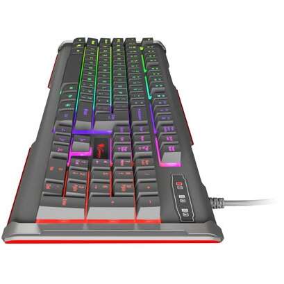 Tastatura Natec Genesis Rhod 400 RGB US Gaming  USB  Negru