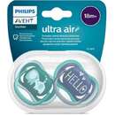 Set Philips-Avent 2 Suzete Ultra Air 18+luni Ortodontice Fara BPA Hello/Elefant Multicolor