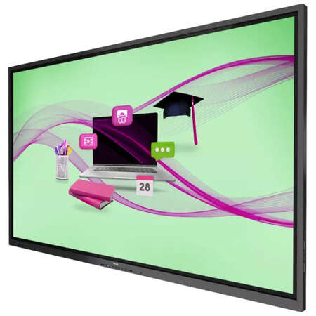 Display Philips Interactiv  E-Line 75BDL4052E 75inch UHD  Android 10 Negru