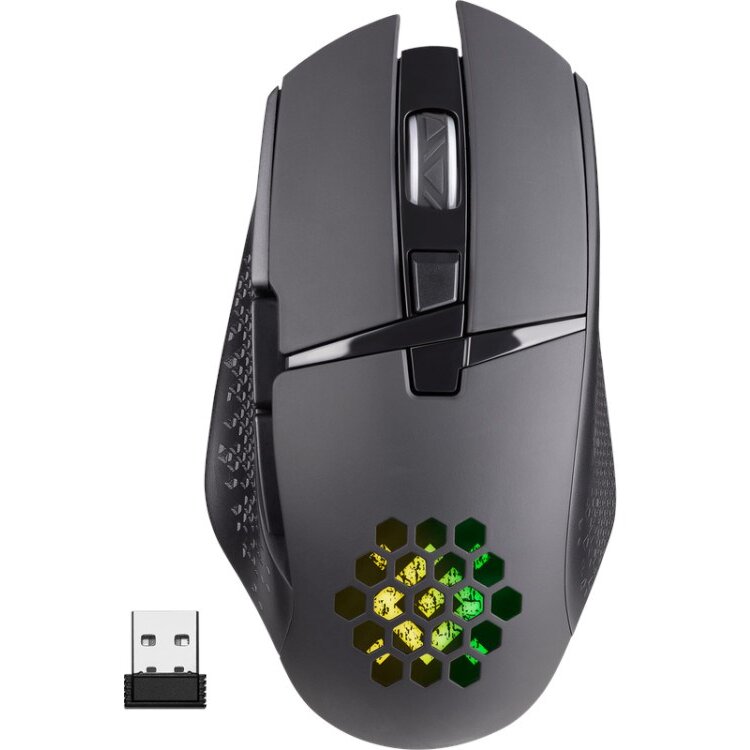 Mouse GM-514 GLORY OPTIC RF RGB 3200dpi 7P Negru