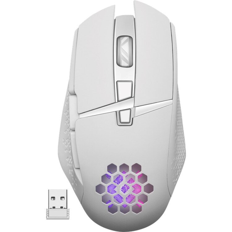 Mouse GM-514 GLORY OPTIC RF RGB 3200dpi Alb