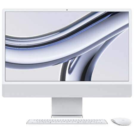 Sistem All in One Apple iMac 24 inch 4.5K Retina M3 16GB 1TB SSD macOS Sonoma Silver