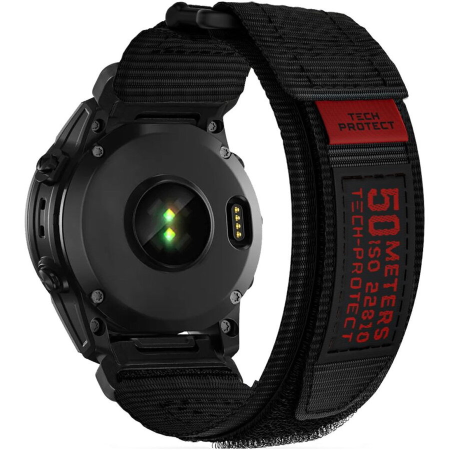 Accesoriu smartwatch Scout Pro compatibila cu Garmin Fenix 5/6/6 Pro/7 Black