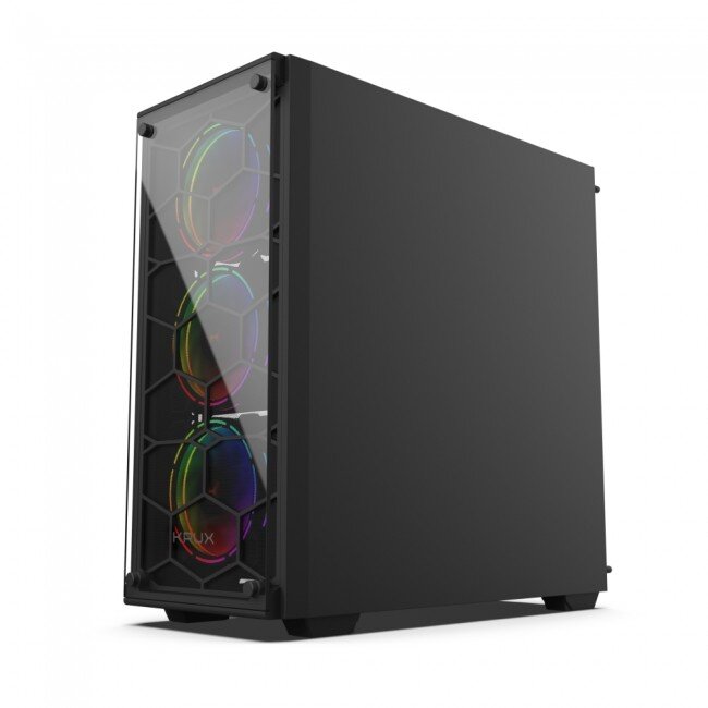 Carcasa Leda  ATX  micro-ATX  mini-ITX  Midi Tower  Tempered Glass Negru