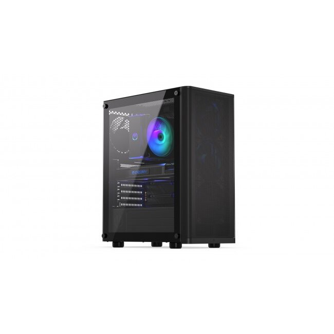 Carcasa Ventum 200 Air  ATX  ITX  micro-ATX Middle Tower  Tempered  Glass Negru