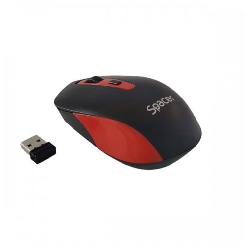 Mouse SPMO-WS01-BKRD USB Wireless 1600DPI Rosu