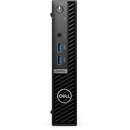 Sistem desktop Dell OptiPlex 7010 MFF Intel Core i3-13100T 8GB 256GB SSD Ubuntu Black