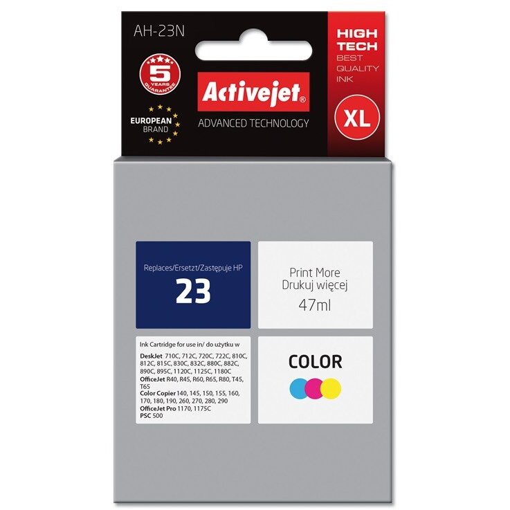 Cartuș Inkjet ActiveJet 47 ml Yellow