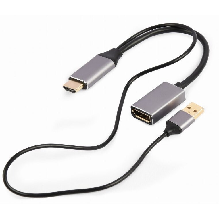 Adaptor Gembird A-HDMIM-DPF-02 0.1m HDMI - DisplayPort Negru