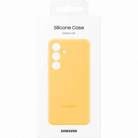 Husa Samsung Silicone Case pentru Galaxy S24 S921 Yellow