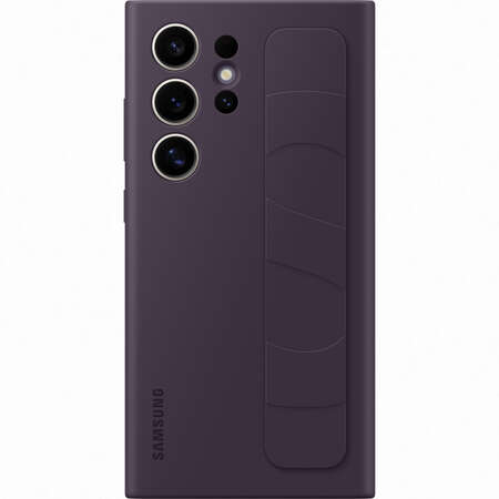 Husa Samsung Standing Grip Case pentru Galaxy S24 Ultra S928 Dark Violet