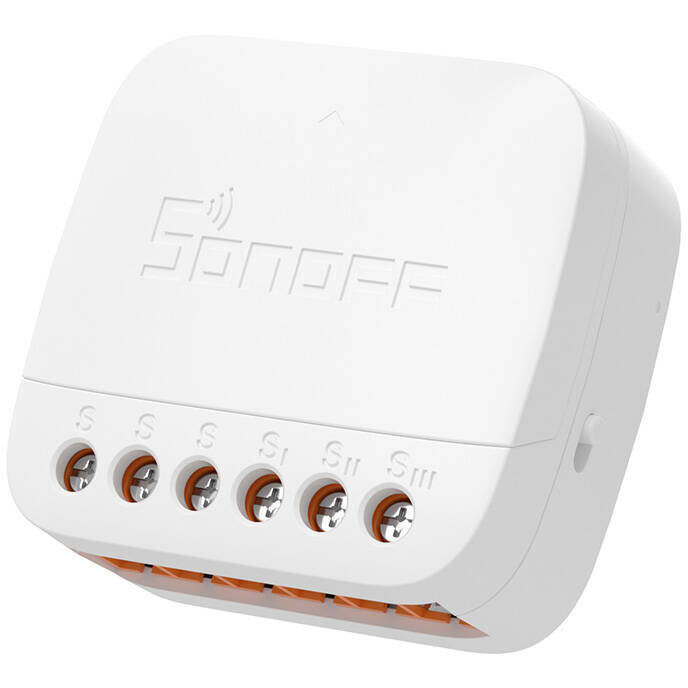 Întrerupător Sonoff S-MATE2, Control Voce, Alb