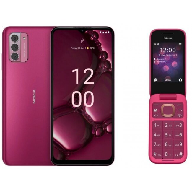 Telefon G42 6GB 128GB 6.56inch 5G  Dual SIM + Nokia 2660  Roz