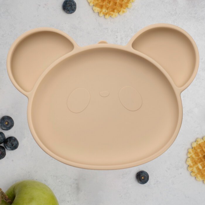 Farfurie AppeKids Panda Bubble Beige