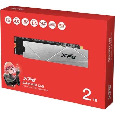 SSD ADATA XPG Gammix S60 HeatSink 2TB PCI Express 4.0 x4 M.2 2280