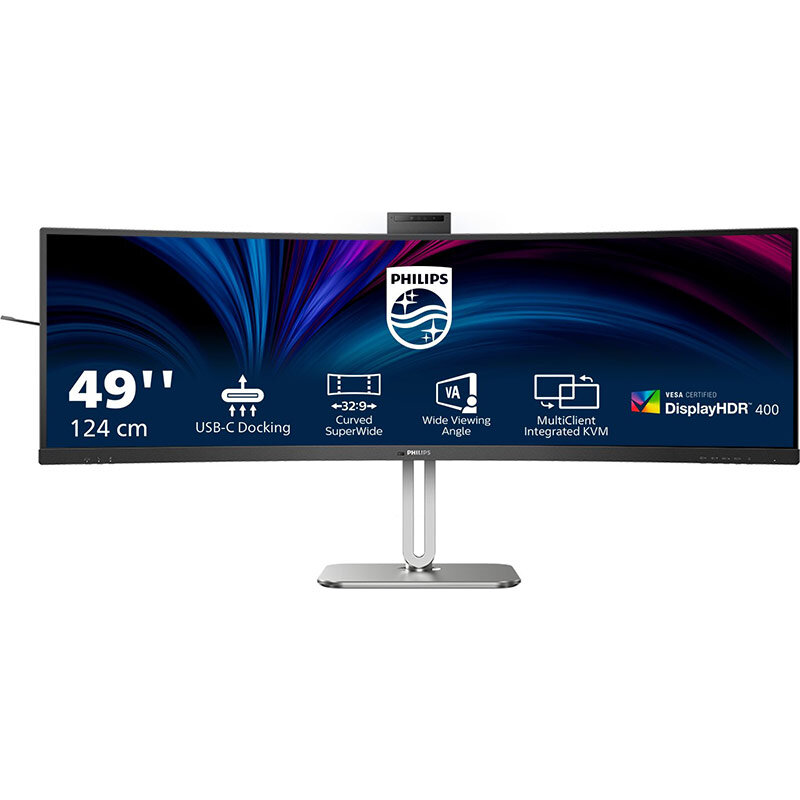 Monitor LED Curbat 49B2U5900CH 49 inch UWDQHD VA 4ms 75Hz Black