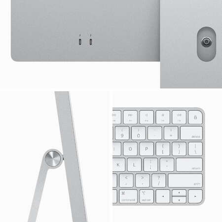 Sistem All in One Apple iMac 24 inch 4.5K Retina M3 24GB 2TB SSD macOS Sonoma Silver