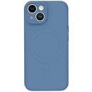 Silicon MagSafe pentru iPhone 15 Plus Albastru